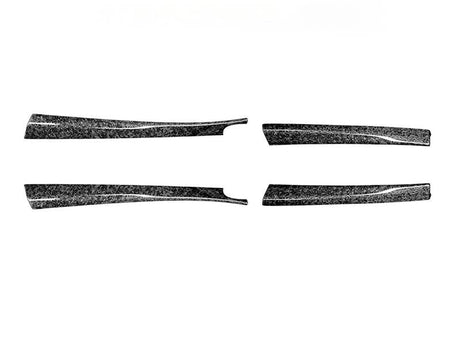Real Dry Carbon Fiber Upper Door Trim Panel Overlay for Model 3 Highland / Model Y Juniper