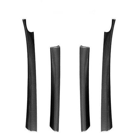 Real Dry Carbon Fiber Upper Door Trim Panel Overlay for Model 3 Highland / Model Y Juniper