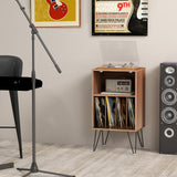 Mueble para tocadiscos con estación de carga
