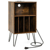 Mueble para tocadiscos con estación de carga