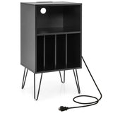 Mueble para tocadiscos con estación de carga
