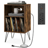 Mueble para tocadiscos con estación de carga