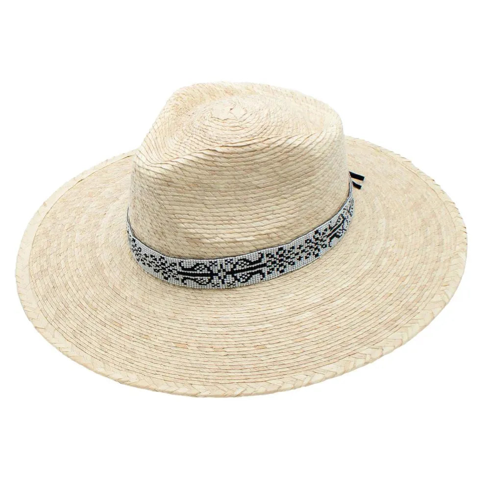 Peter Grimm Rida - Sombrero Fedora de Palma Mexicana de Ala Ancha