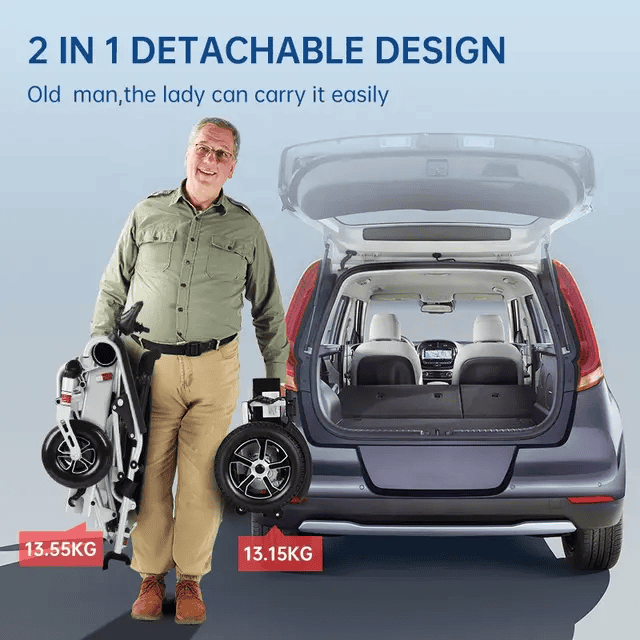 Silla de ruedas eléctrica plegable