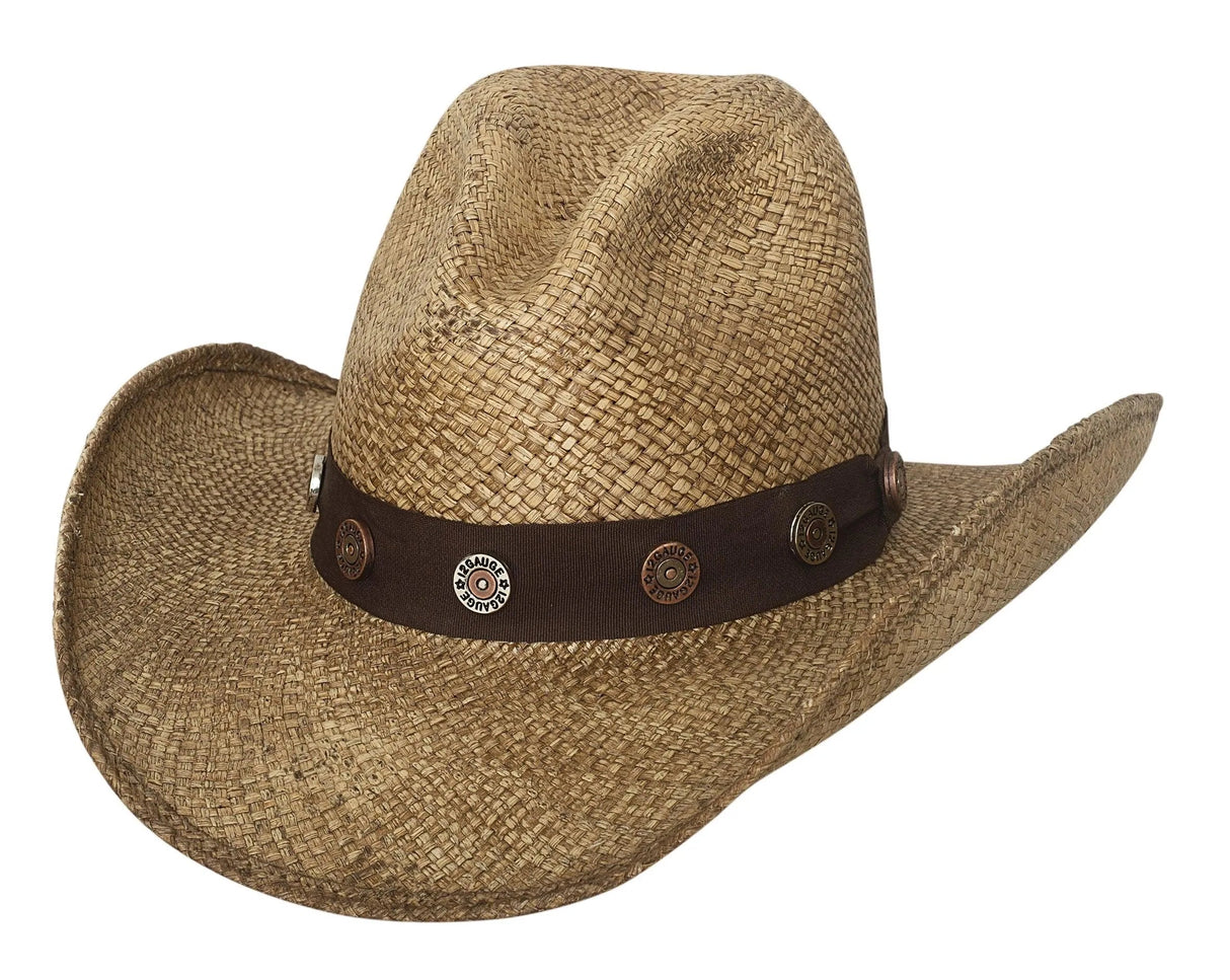 Bullhide Road Agent - Sombrero vaquero de paja moldeable
