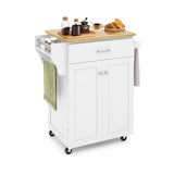 Carrito de Cocina con Ruedas y Almacenamiento, con Estante para Especias
