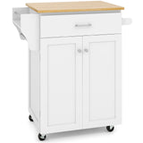 Carrito de Cocina con Ruedas y Almacenamiento, con Estante para Especias