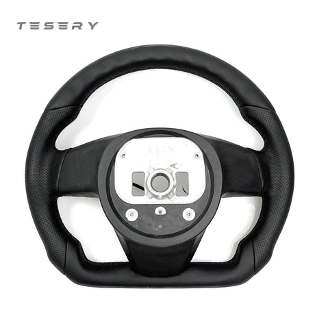 TESERY Touch Horn Round Steering Wheel Replacement for Tesla Model S / X 2021-2023