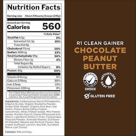 Rule 1 R1 Clean Gainer, 5 libras