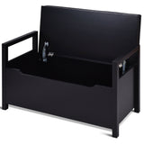 34.5 ×15.5 ×19.5 Inch Shoe Storage Bench with Cushion Seat for Entryway
