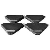 4 Piezas 195 lbs Peso de Base de Sombrilla Excéntrica para Patio de Cantilever Arena
