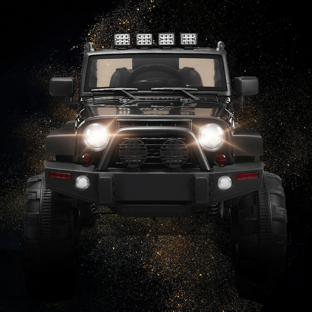 Camioneta de control remoto de 12V para niños con luces LED