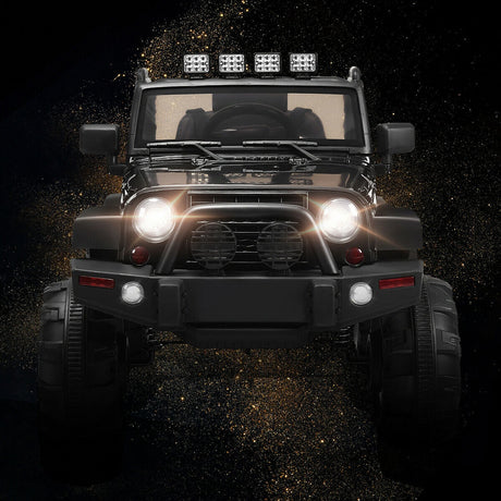 Camioneta de control remoto de 12V para niños con luces LED