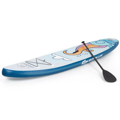 Tabla de surf inflable de pie de 11 pies con remo de aluminio y bomba