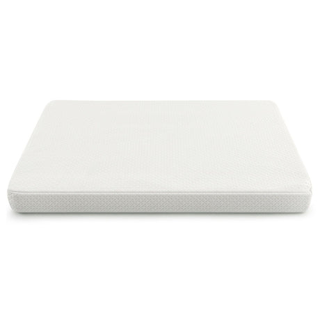Colchón de bebé de doble cara de 38 x 26 pulgadas para corralito con funda lavable extraíble - Blanco