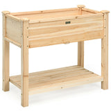 Raised Garden Elevated Wood Planter Box Stand