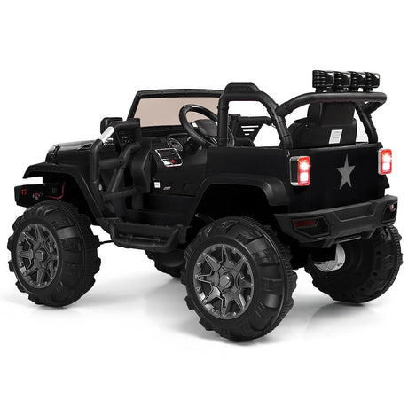 Camioneta de control remoto de 12V para niños con luces LED