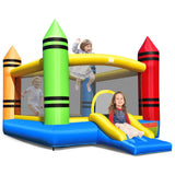 Casa Inflable para Niños con Tobogán y Pelotas Oceánicas (No Incluye Soplador)