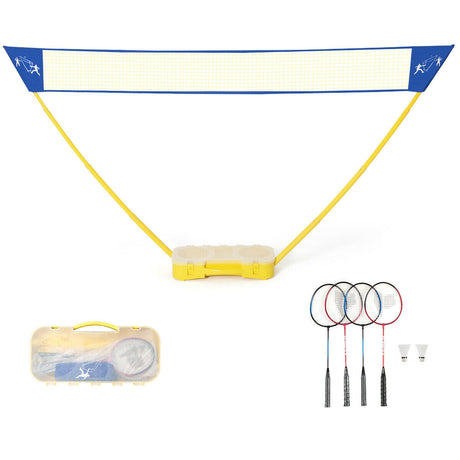 Juego portátil de bádminton, red plegable para tenis, bádminton y voleibol