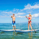 11 ft Inflatable Stand Up Paddle Board Surfboard with Aluminum Paddle Pump