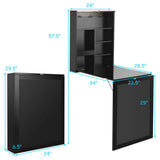 Mesa plegable de pared con pizarra