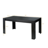 Mesa de comedor/cocina rectangular moderna de 63 pulgadas