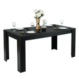 Mesa de comedor/cocina rectangular moderna de 63 pulgadas