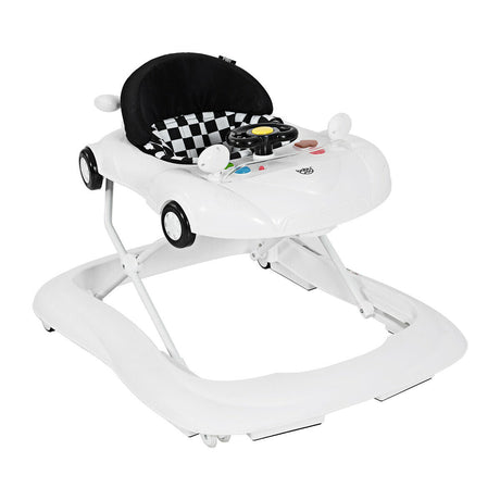 Andador plegable 2 en 1 para bebé con reproductor de música y luces