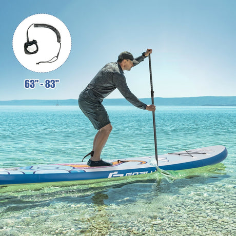 Tabla de surf inflable de pie de 11 pies con remo de aluminio y bomba