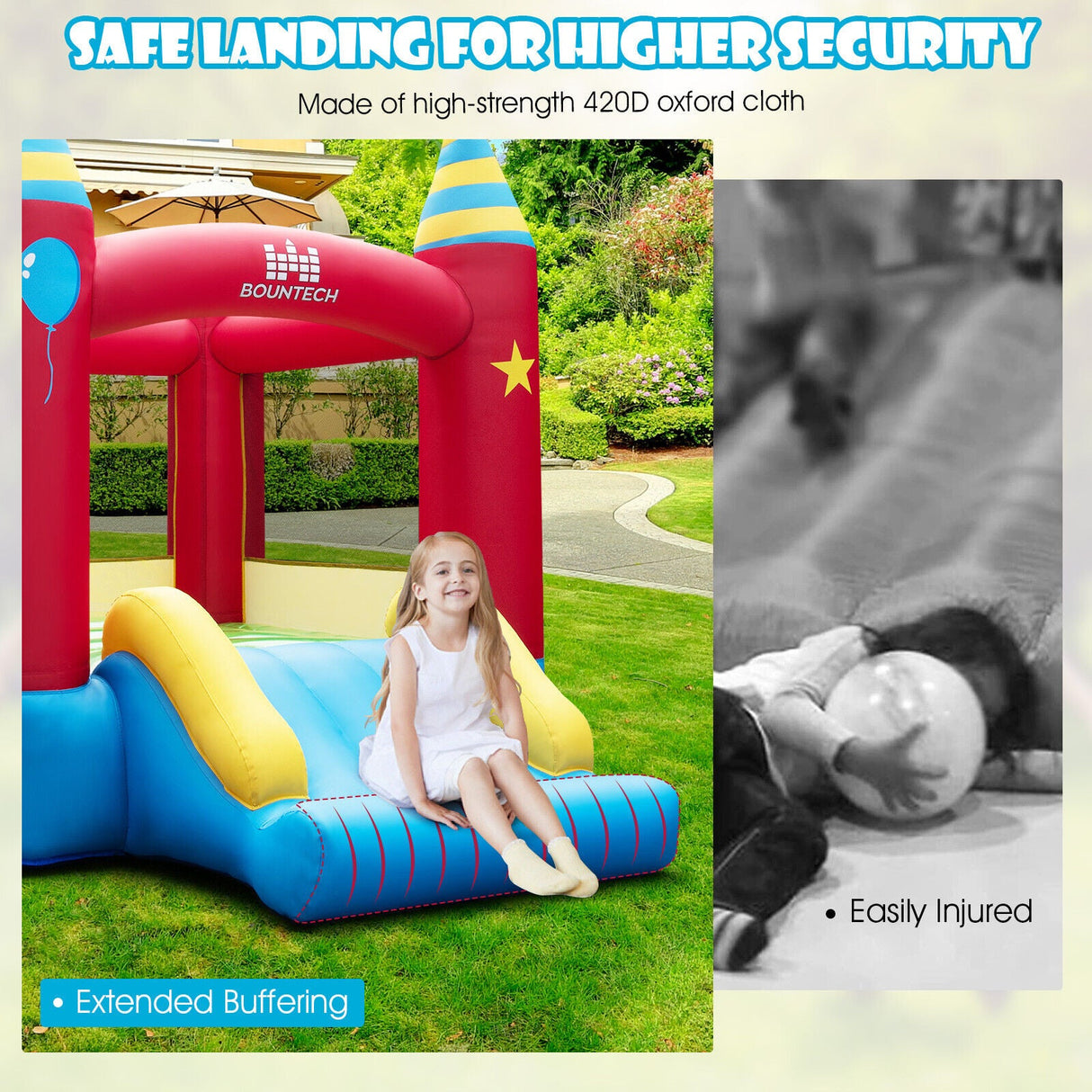 Castillo hinchable infantil sin ventilador
