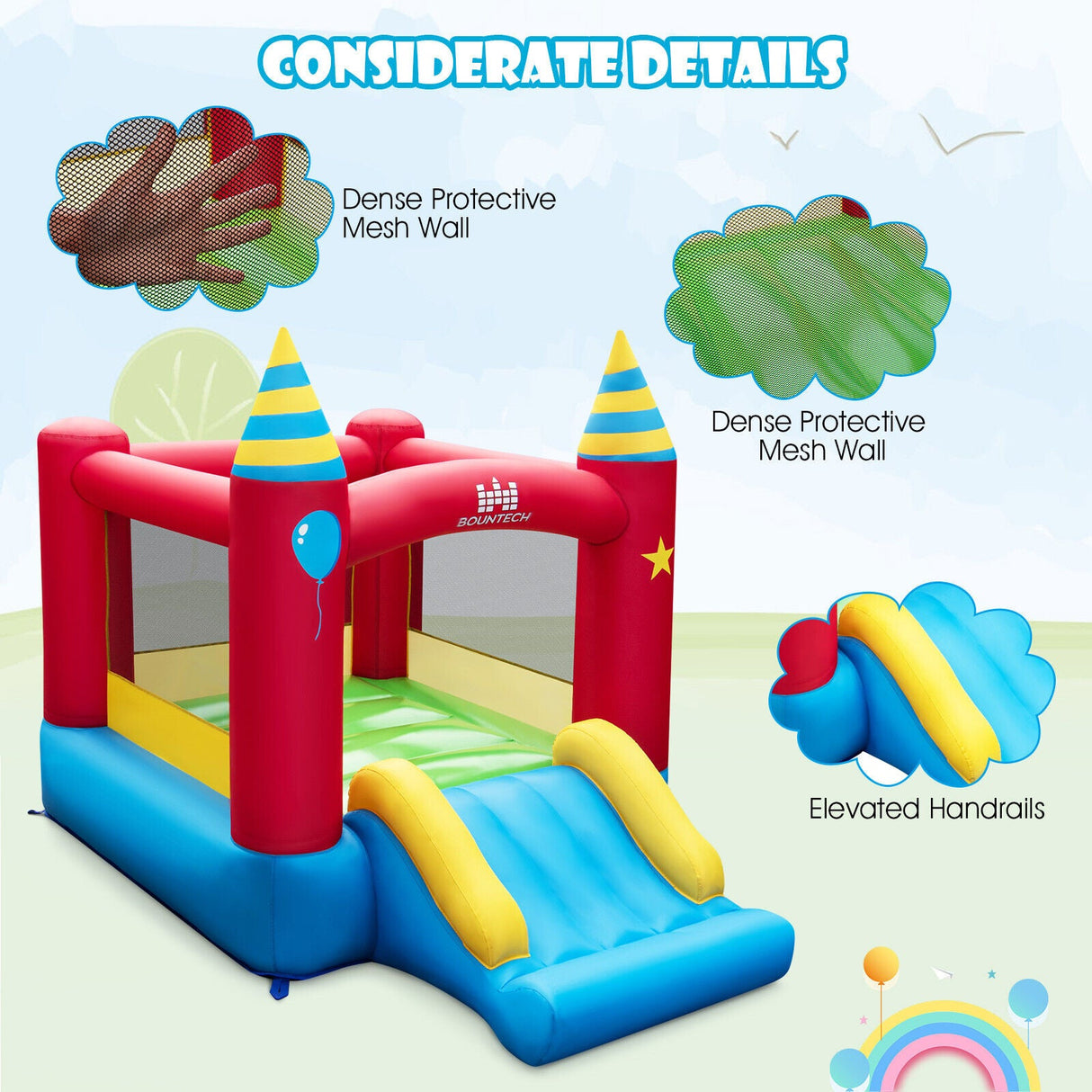 Castillo hinchable infantil sin ventilador