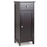 Mueble de almacenamiento de madera para baño con cajón y estante
