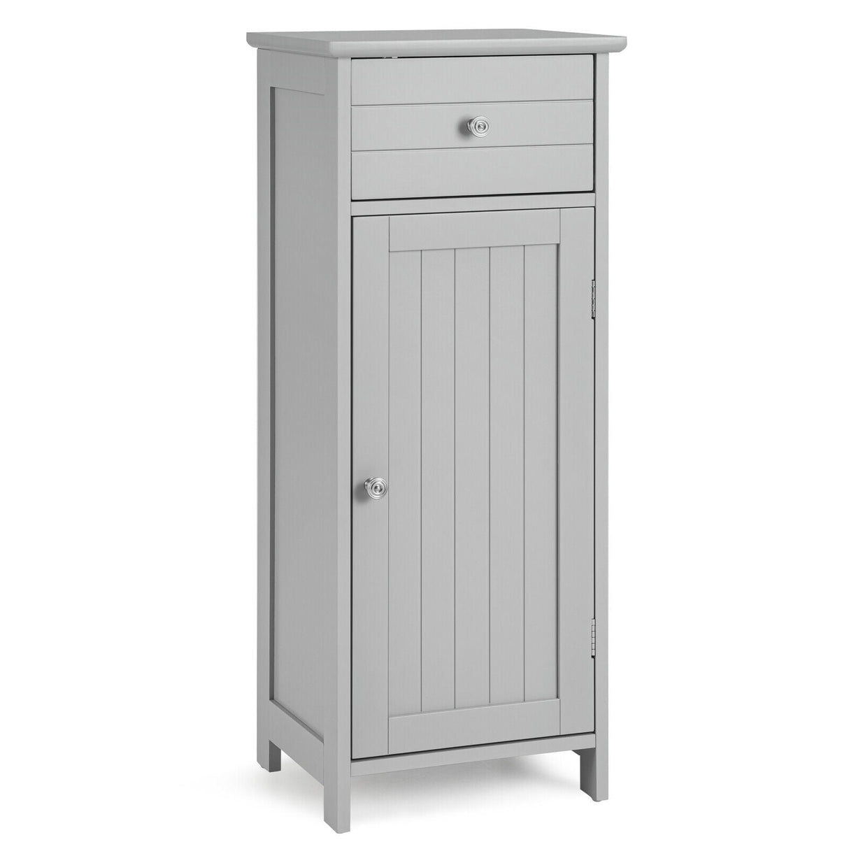 Mueble de almacenamiento de madera para baño con cajón y estante