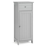 Mueble de almacenamiento de madera para baño con cajón y estante