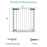 30-32.5 Inch Wide Safety Gate with 30 Inch Scientific Height