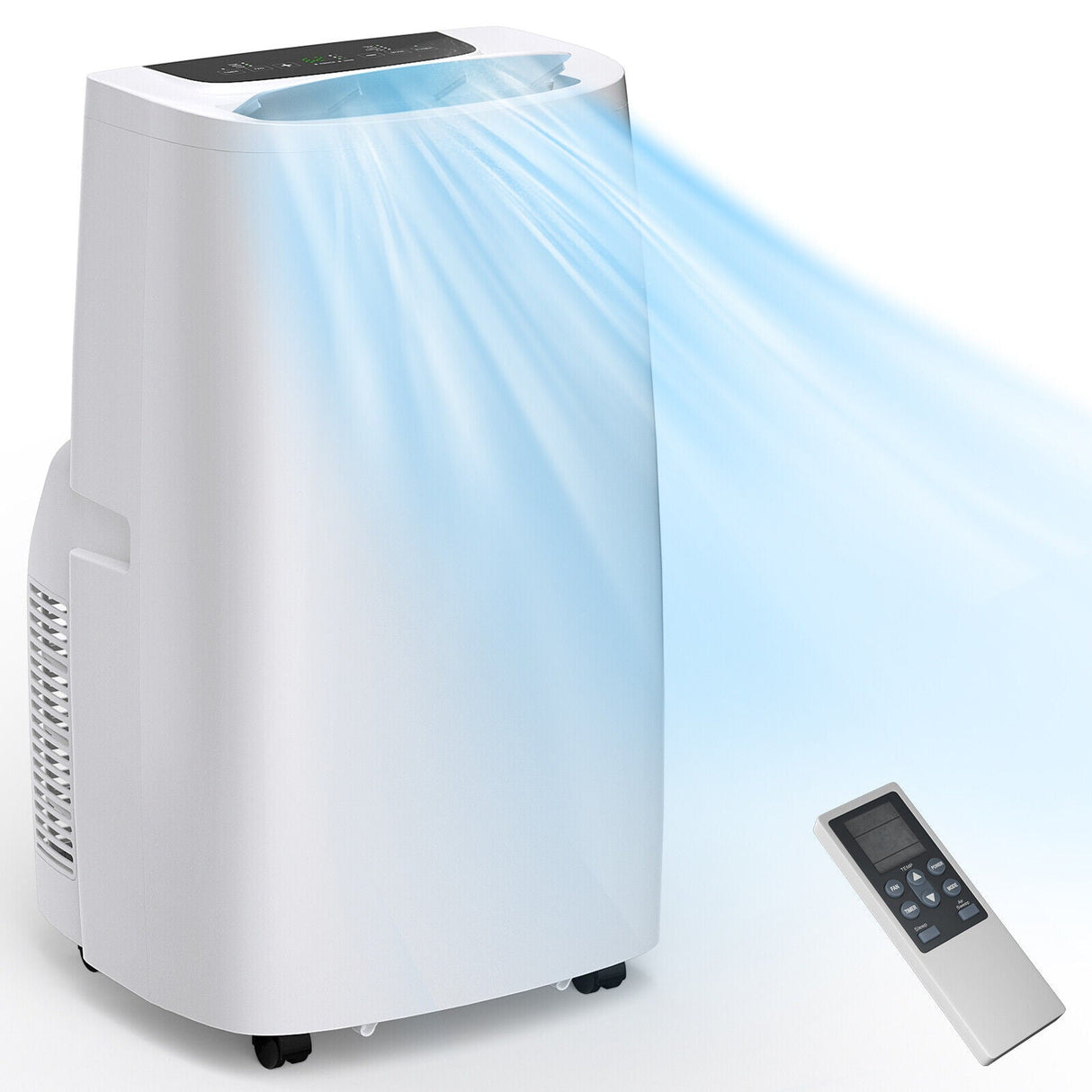 Aire acondicionado portátil de 14000 BTU(Ashrae) con control remoto