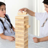 54 Pieces Tumbling Timber Toy with Carrying Bag