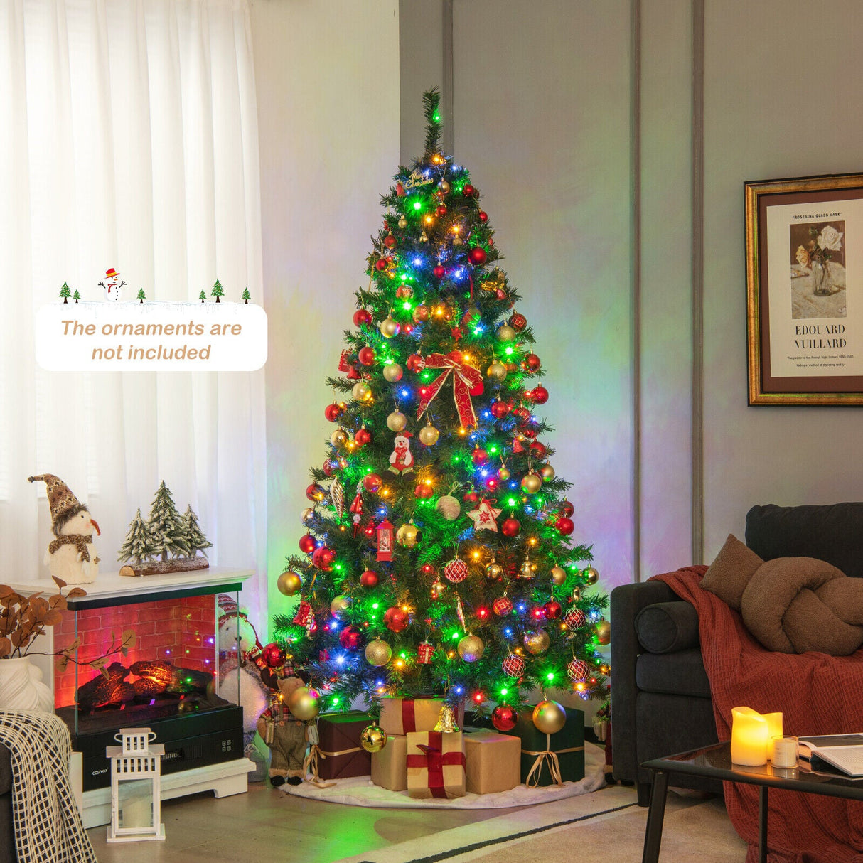 6 Feet Christmas Tree Pre-Lit 3-Minute Quick Shape