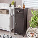 Mueble de almacenamiento de madera para baño con cajón y estante