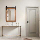 30 x 22 Inch Wall Mount Mirror with Wood Frame