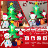 Árbol de Navidad inflable iluminado de 7.2 pies con Papá Noel