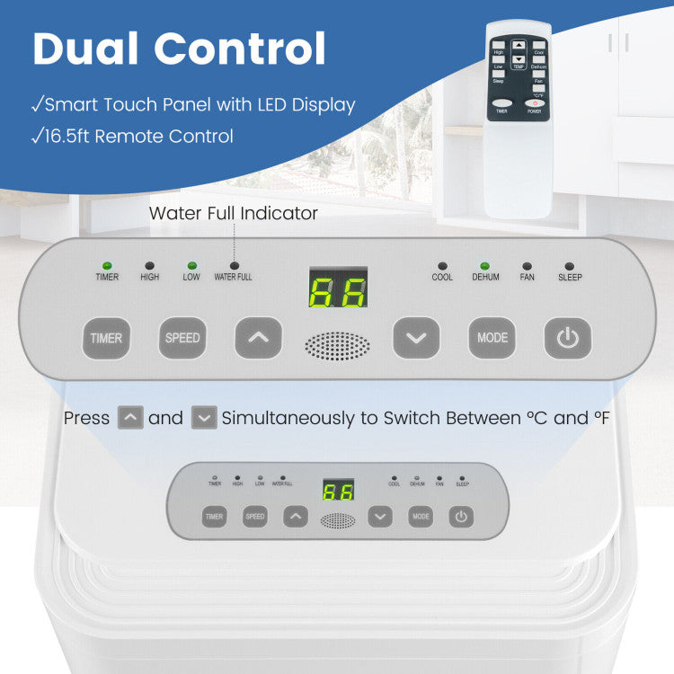 Aire acondicionado portátil de 5000 BTU (SACC) enfría 23 m²