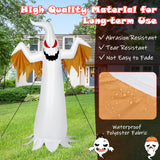 Fantasma inflable de Halloween de 6 pies, decoración de Halloween de inflado rápido con luces LED