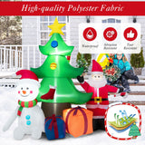 Árbol de Navidad inflable iluminado de 7.2 pies con Papá Noel
