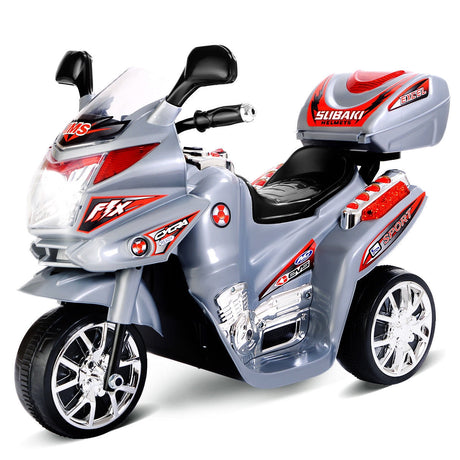 Preventa de 20 días Motocicleta para niños de 3 ruedas con batería de 6 V, juguete eléctrico, bicicleta de fuerza, nueva, gris