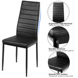 Juego de 2 o 6 sillas de comedor con respaldo alto - Juego de 6