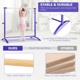 51 Inch Ballet Barre Bar with 4-Position Adjustable Height