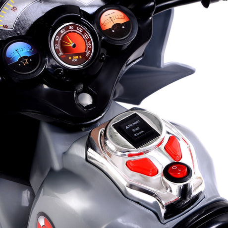 Preventa de 20 días Motocicleta para niños de 3 ruedas con batería de 6 V, juguete eléctrico, bicicleta de fuerza, nueva, gris