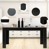 Mesa de comedor/cocina rectangular moderna de 63 pulgadas