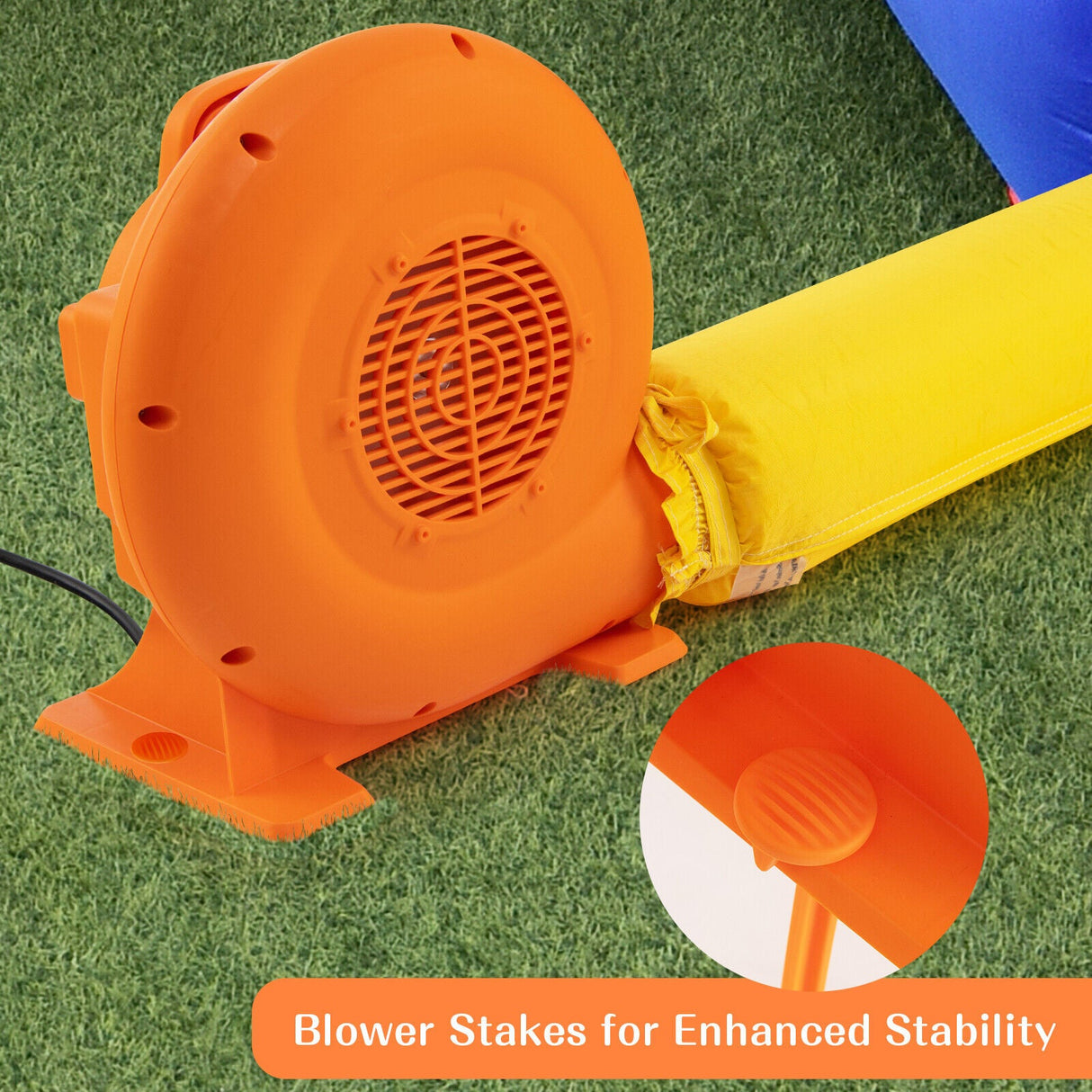 Soplador de aire de 550W (0.7HP) para inflables con cable de 7.6 metros y enchufe GFCI